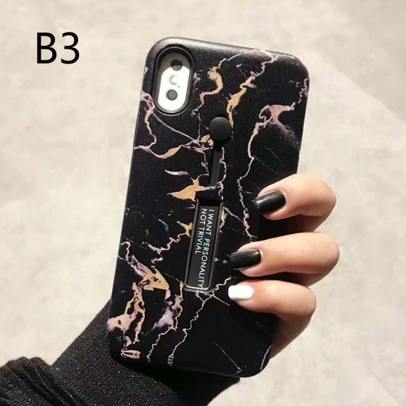 NEW iPhone Max/XR/XS/X/7/8/Plus Marble Holder Case - Picture 8 of 8